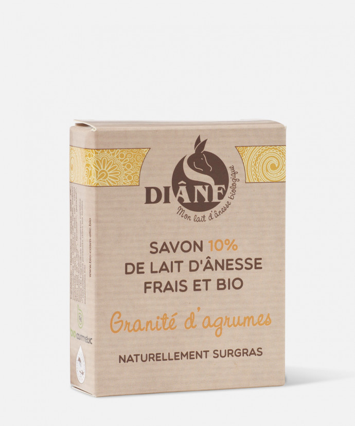 Savon au Lait d'Ânesse Diâne - Granité d'Agrumes