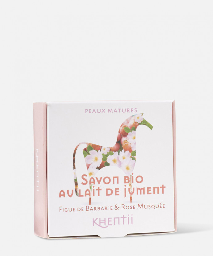 Savon au Lait de Jument Khentii - Figue de Barbarie & Rose