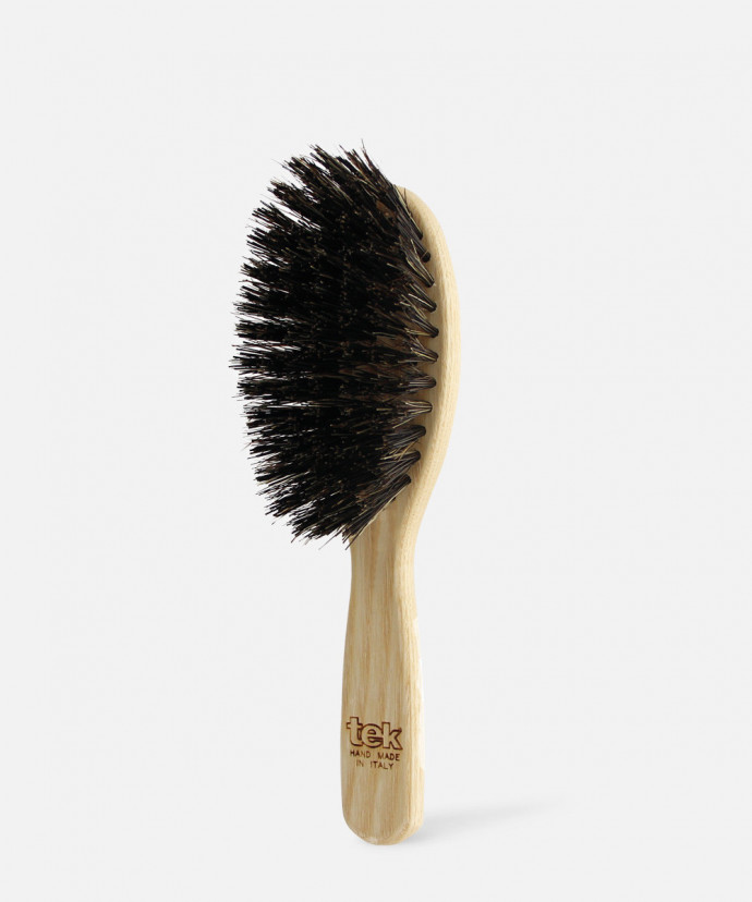 Petite Brosse Ovale en Frêne et Fibre de Nylon TEK