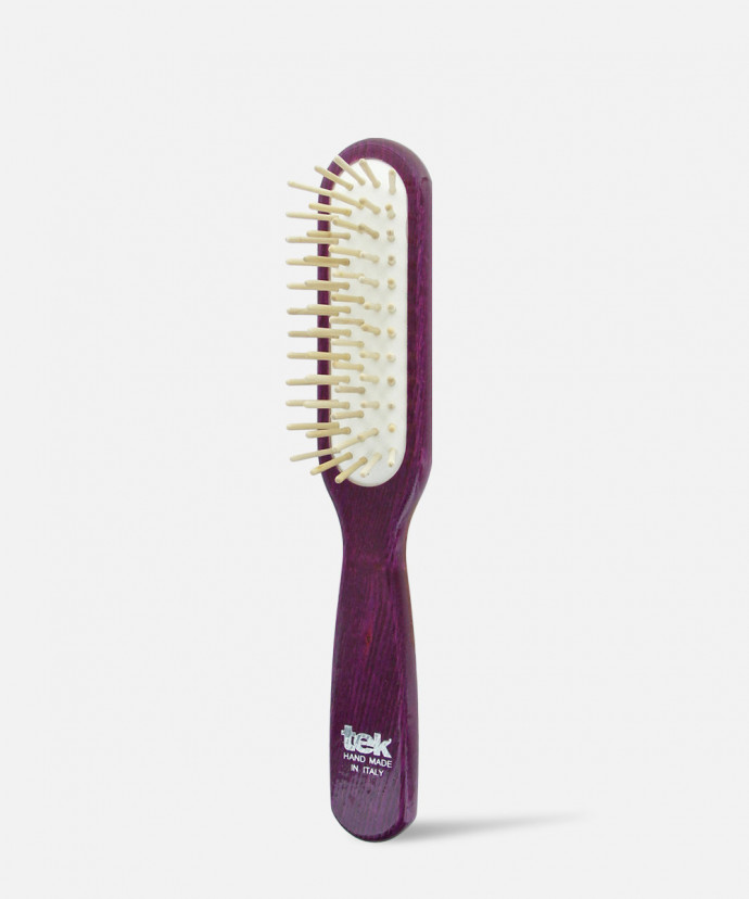 Brosse Rectangulaire en Frêne Laquée TEK Prune