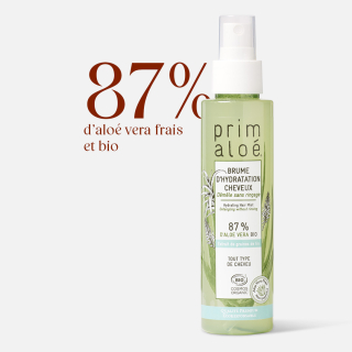 Grâce à la brume d'hydratation cheveux Prim Aloé vos cheveux seront protégés et hydratés pour l'été ☀✨

#primaloe #hydratation #aloevera #bio #beliflor #cheveux